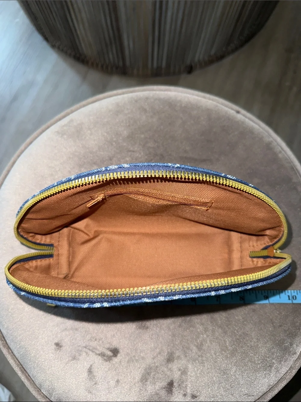 Louis Vuitton Monogram Denim Cosmetic Pouch Set Luxury Designer